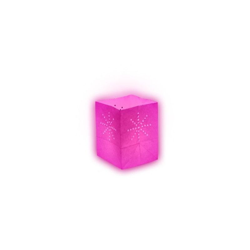 Lanterne papier medium Rose (X10), SKYLANTERN