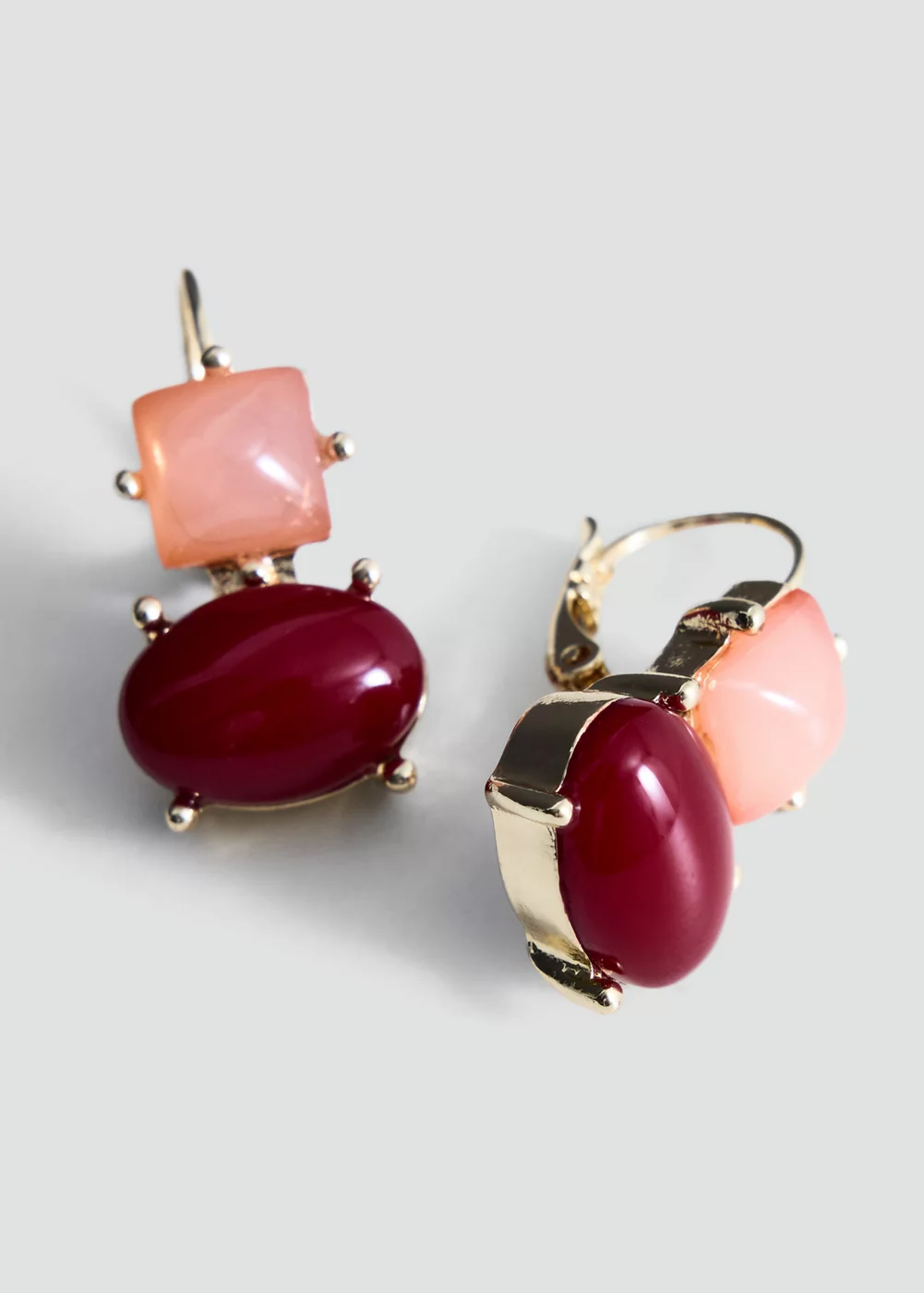 Boucles d'oreilles pendantes pierre, MANGO