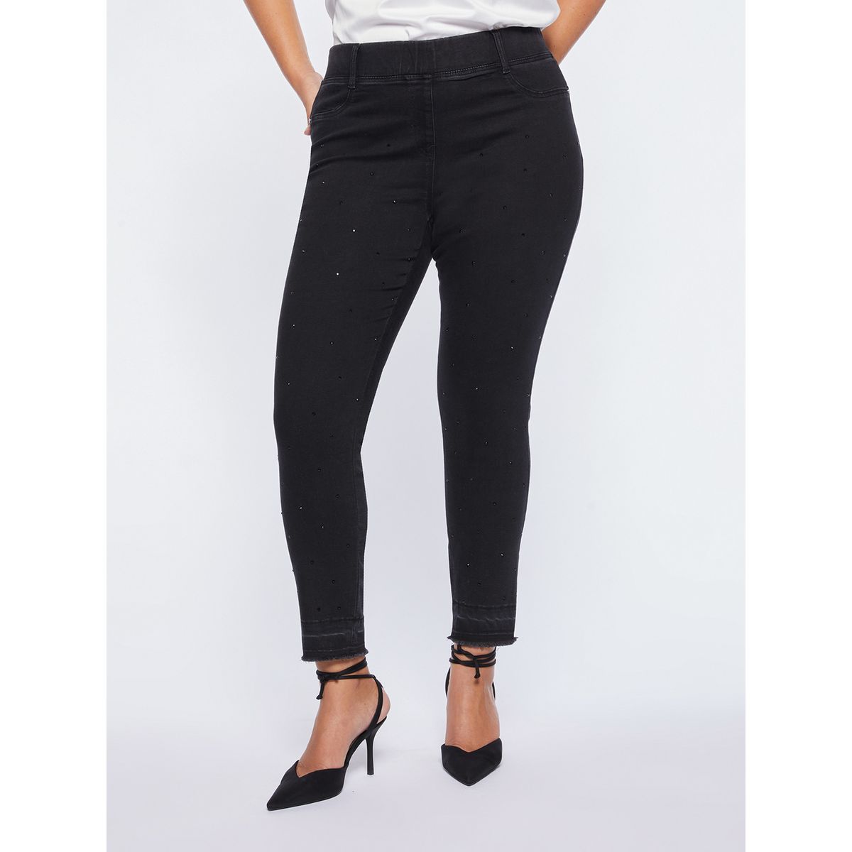 Jegging strass mod le diamante noir Fiorella Rubino La Redoute