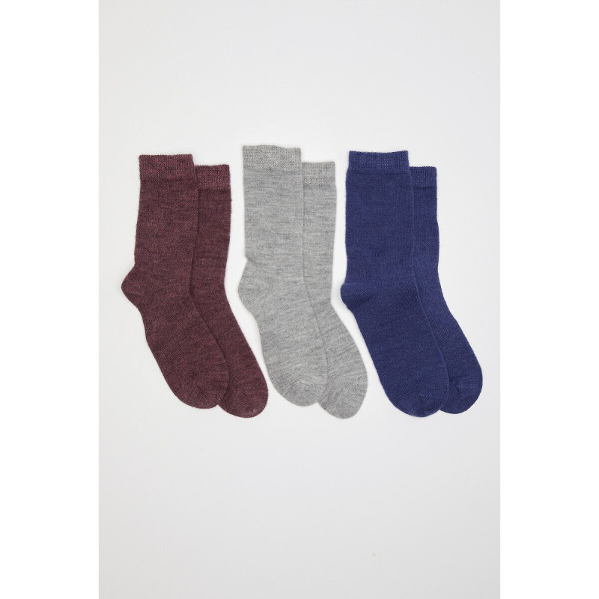 pack of 3 pairs of plain thermolactyl socks