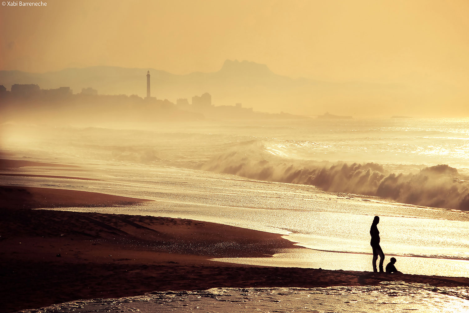 Tableau paysage ocean plage anglet, HEXOA