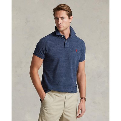 Cotton Pique Polo Shirt with Embroidered Logo in Slim Fit POLO RALPH LAUREN