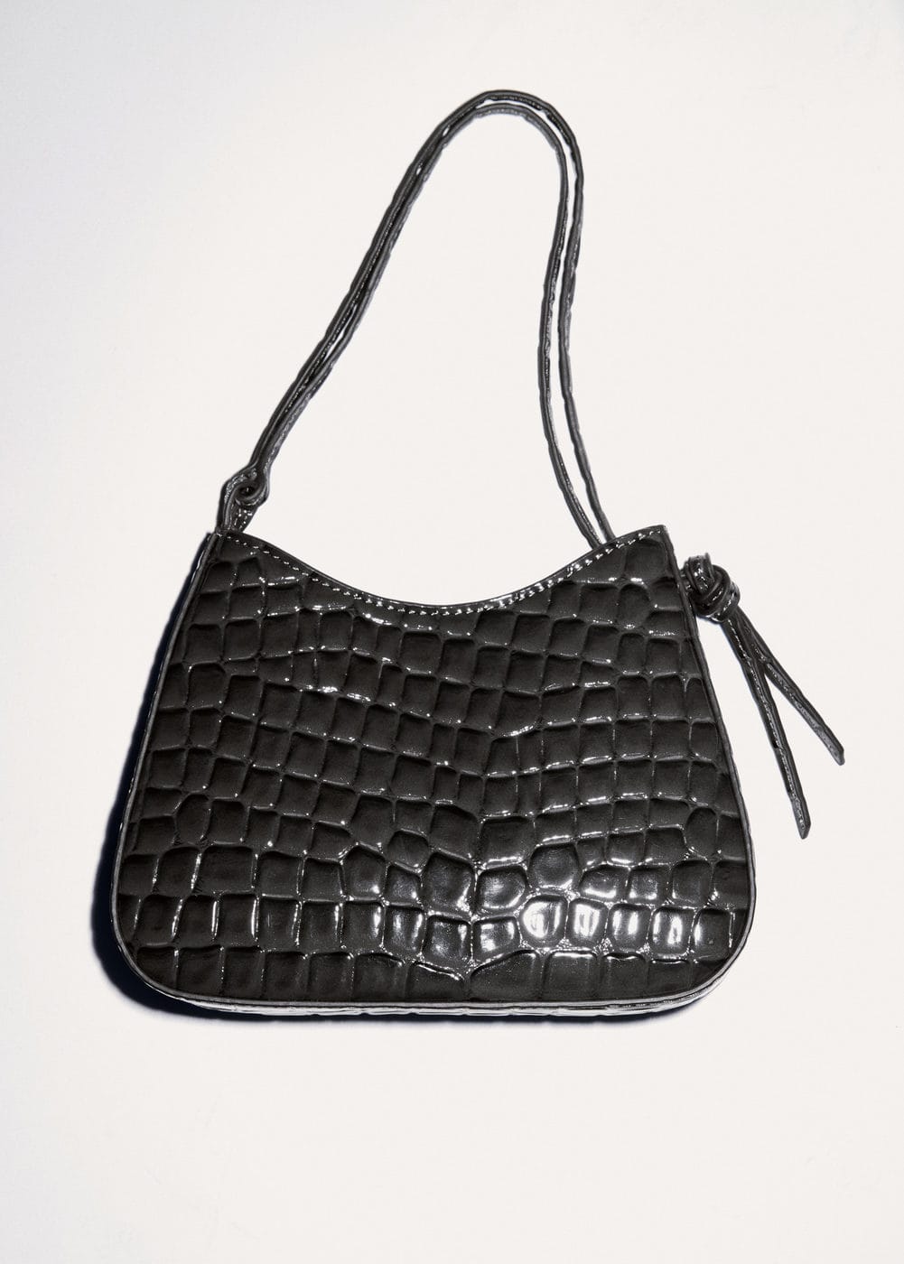 Sac effet croco verni Mango La Redoute