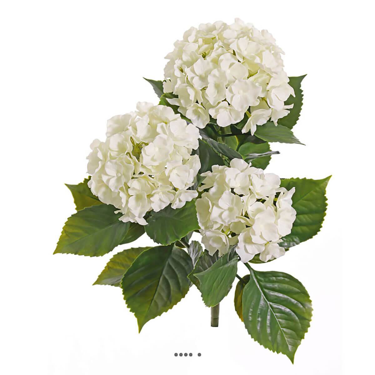 Hortensia artificiel 3 têtes en piquet, ARTIFICIELLES