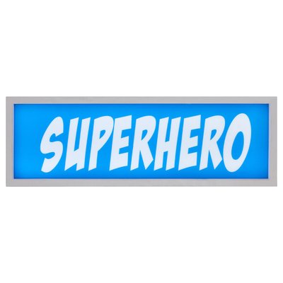 Superhero Slogan LED Light Box SO'HOME
