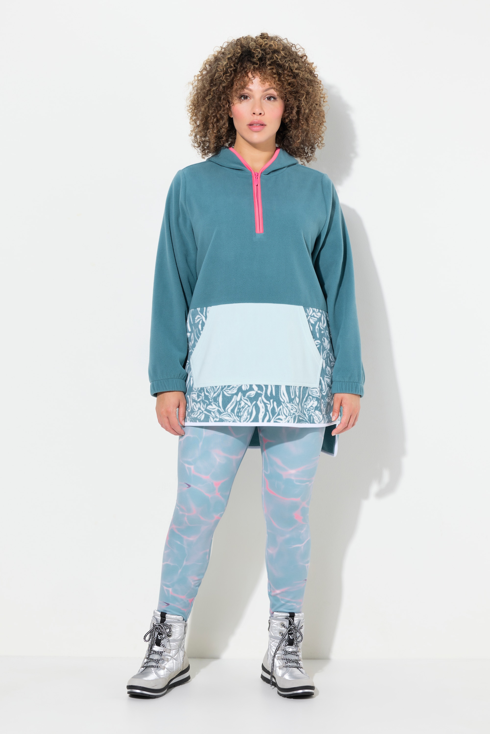 Sweat-shirt en polaire, manches longues, ULLA POPKEN