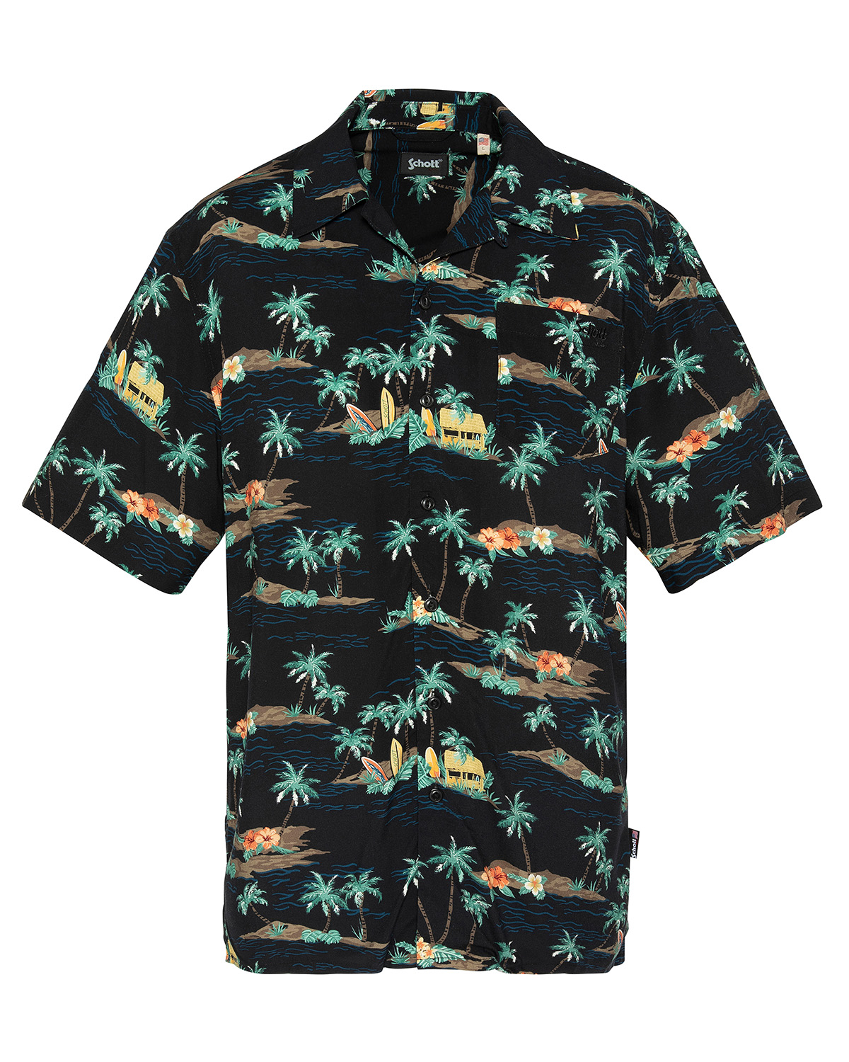 Lightweight Hawaiian shirt, SCHOTT