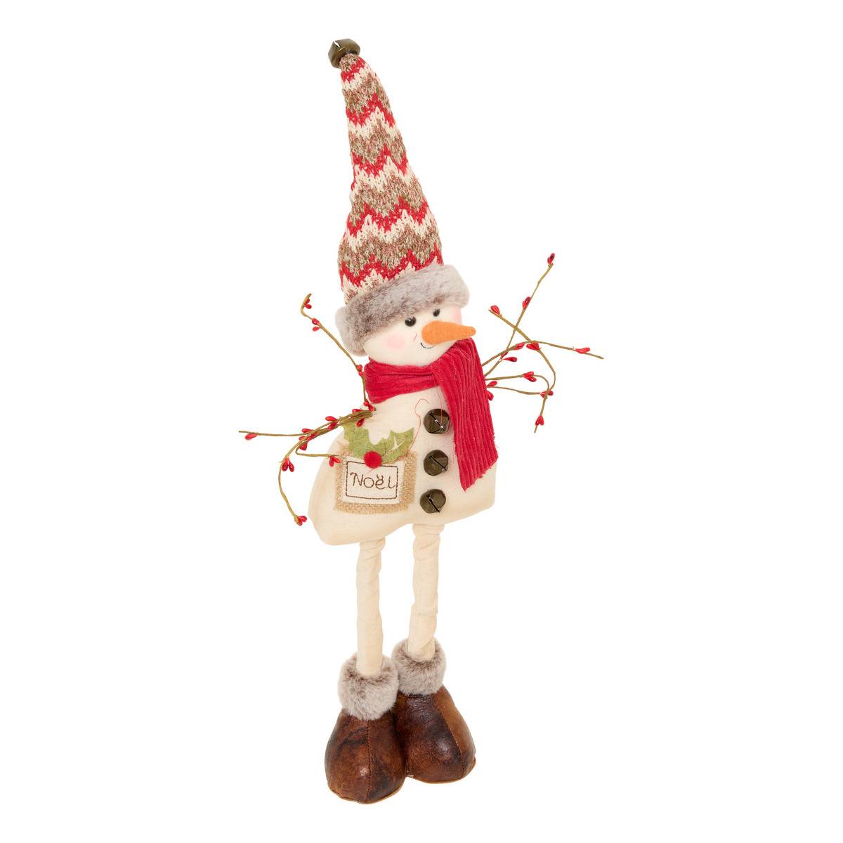 Bonhomme de neige de Noël bras en branches H. 45 cm, FEERIC LIGHTS & CHRISTMAS