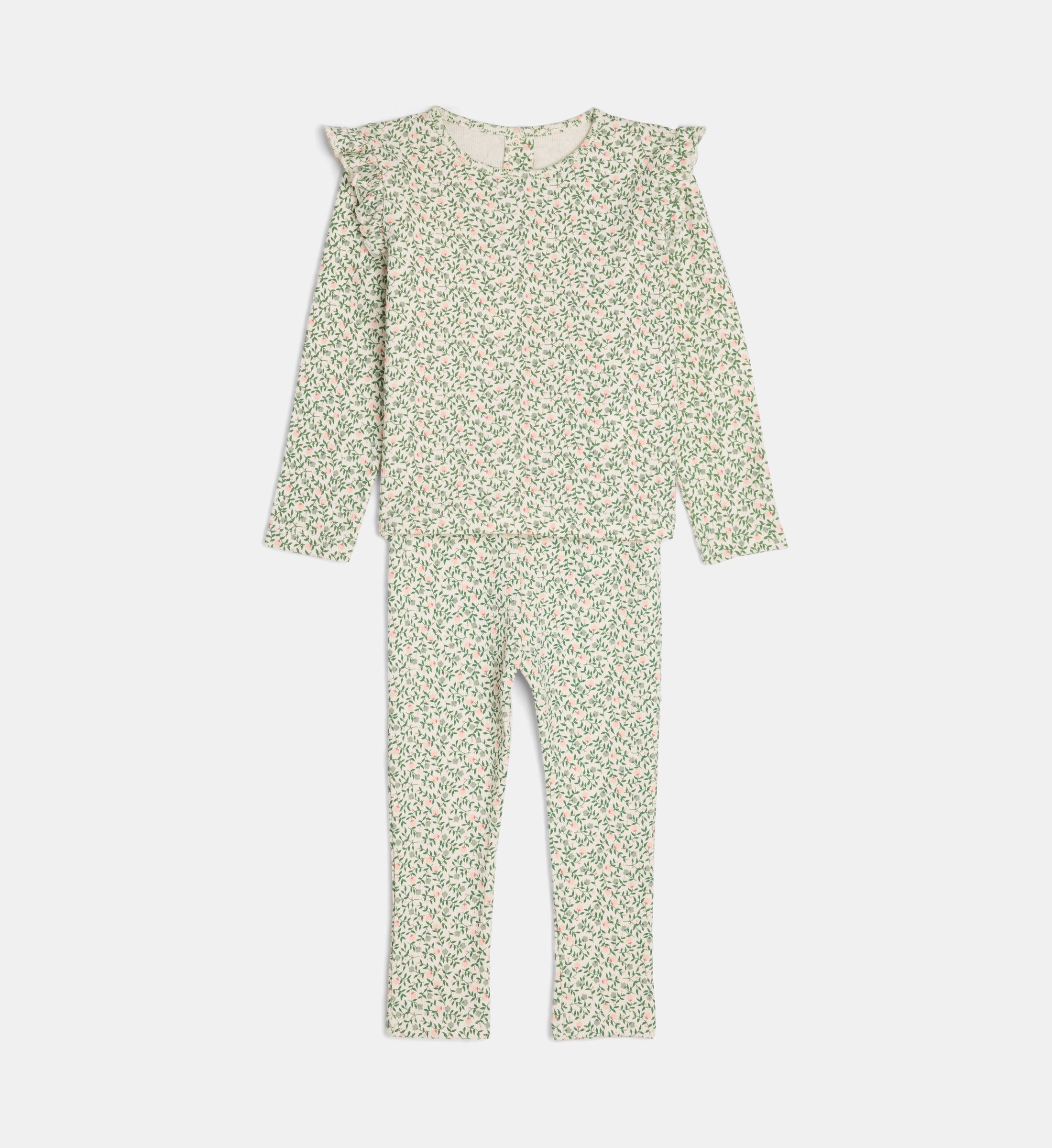 Ensemble motif floral lamarine en coton bio, CADET ROUSSELLE
