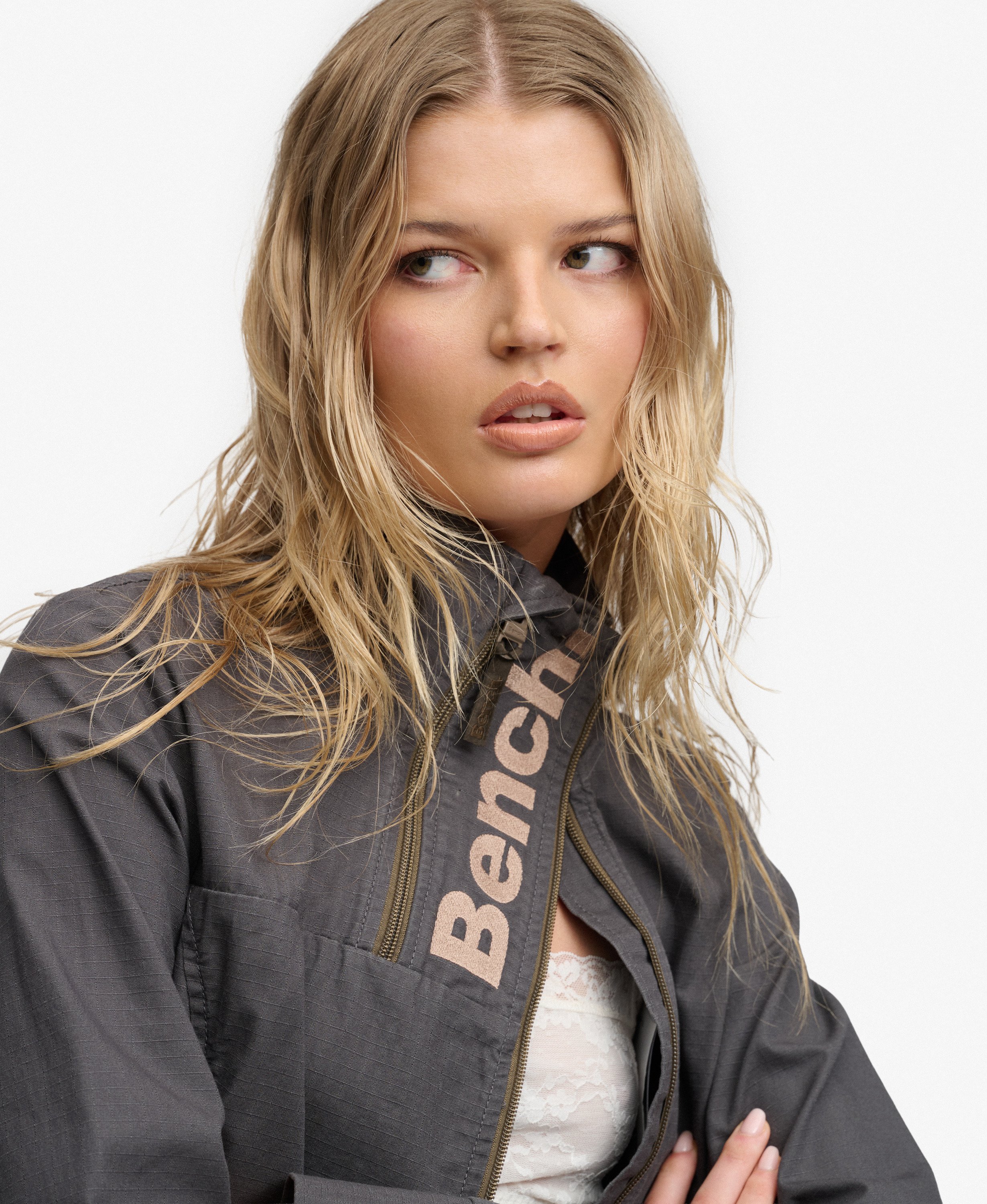 Veste Ripstop Bench à Double Zip et Col Montant, SUPERDRY
