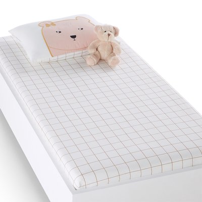 Annabella 17cm Teddy Bear 100% Cotton Baby Fitted Sheet LA REDOUTE INTERIEURS