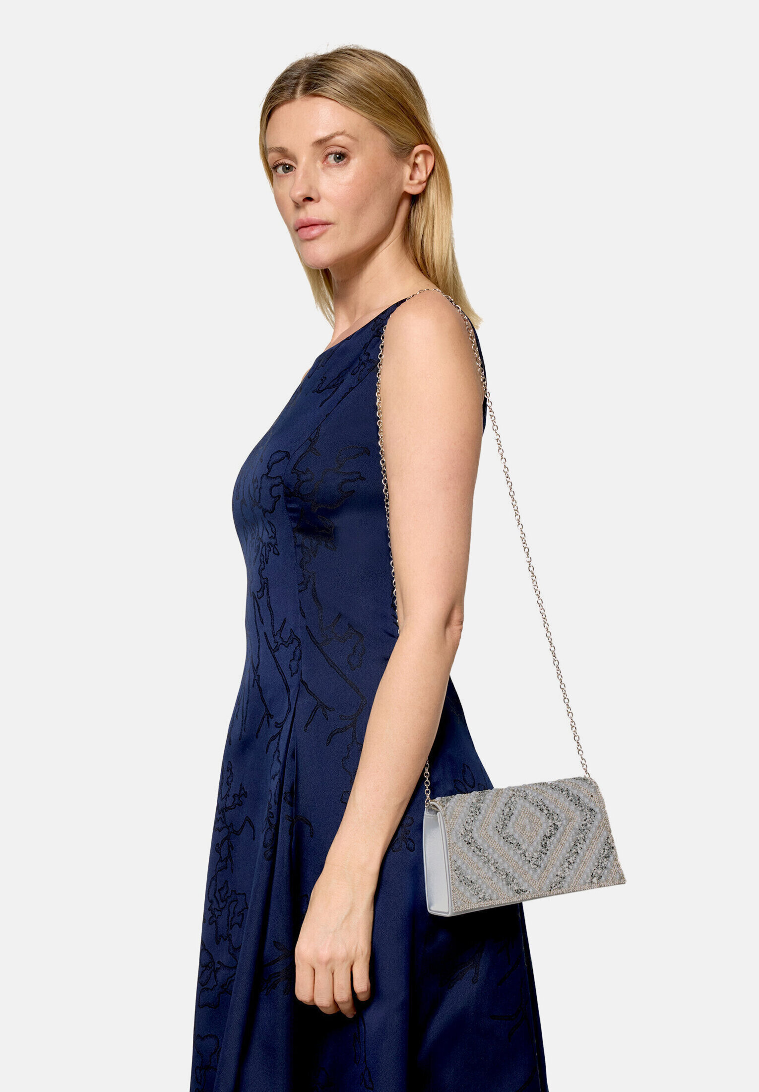 Sac façon pochette au look scintillant, VERA MONT