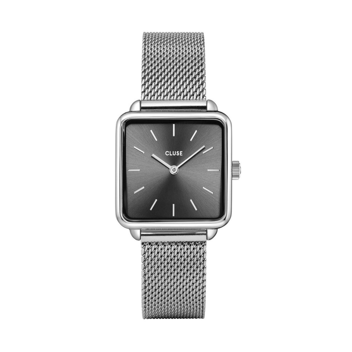 Montre analogique la t tragone argent blanc argent Cluse La