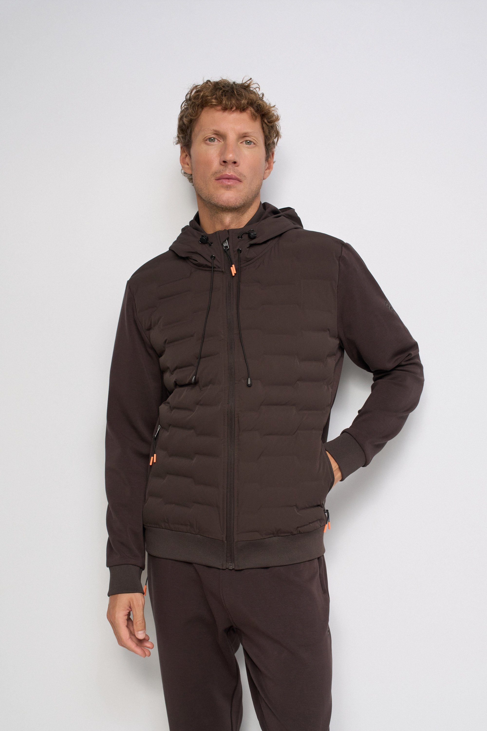 VESTE AVEC MÉLANGE DE MATIÈRES, SALSA JEANS