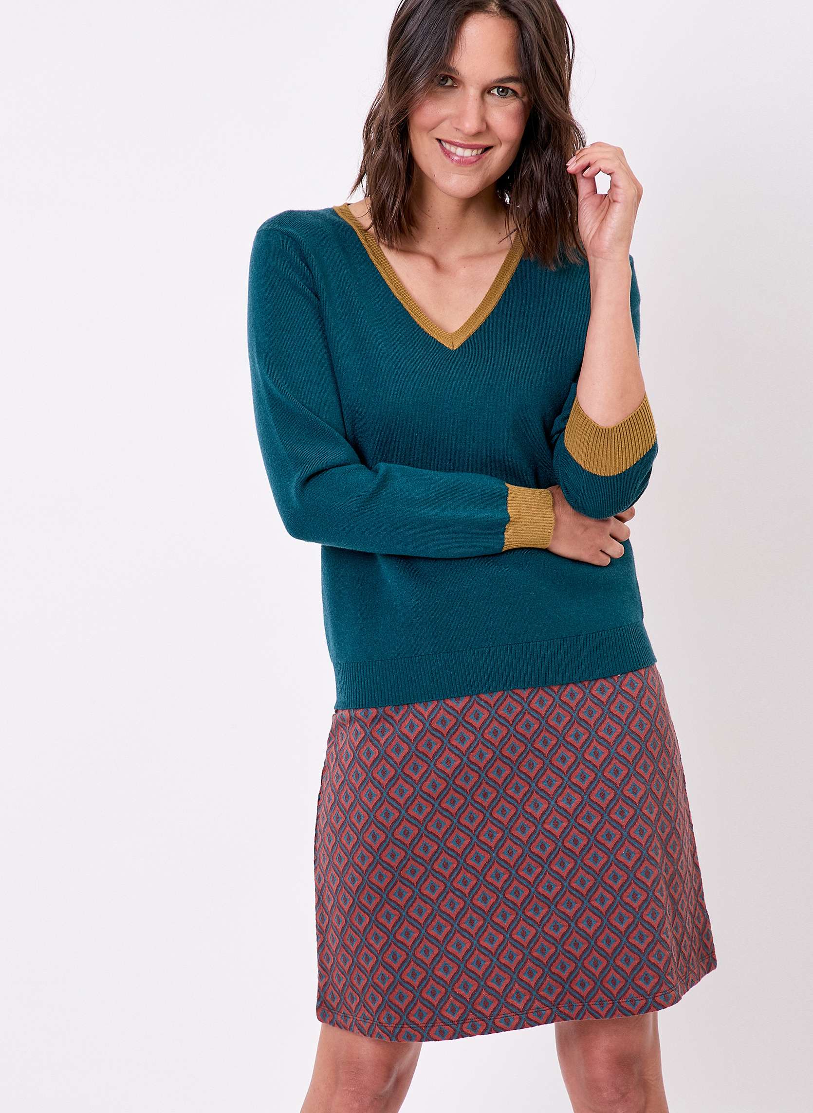 Pull maille épaisse col V ELI, PRINCESSE NOMADE