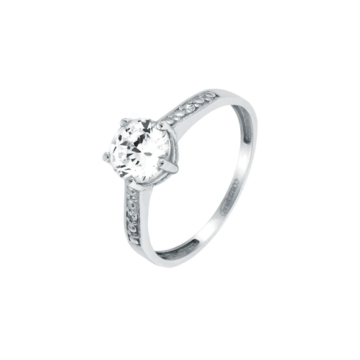 Bague en or blanc 375 OXYDE, BLUESPIRIT