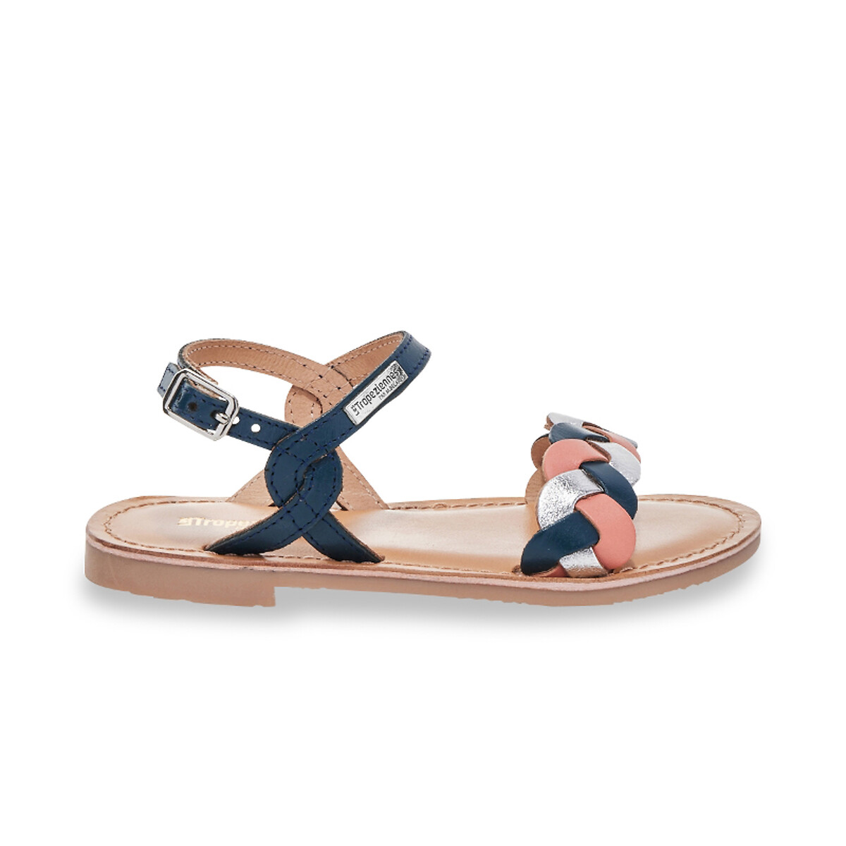 Cute Blue Leather Sandals - Tassel Sandals - Navy Flat Sandals - Lulus