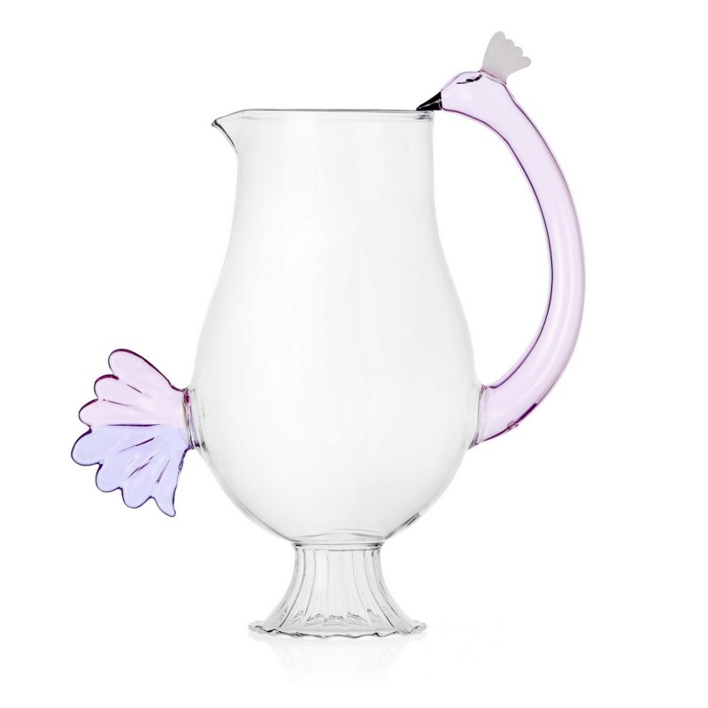 Carafe sculpture verre ANIMAL FARM Flamingo, ICHENDORF