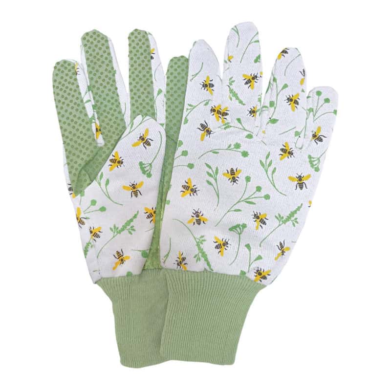 Gants jardinage imprimés abeilles TU, ESSCHERT DESIGN