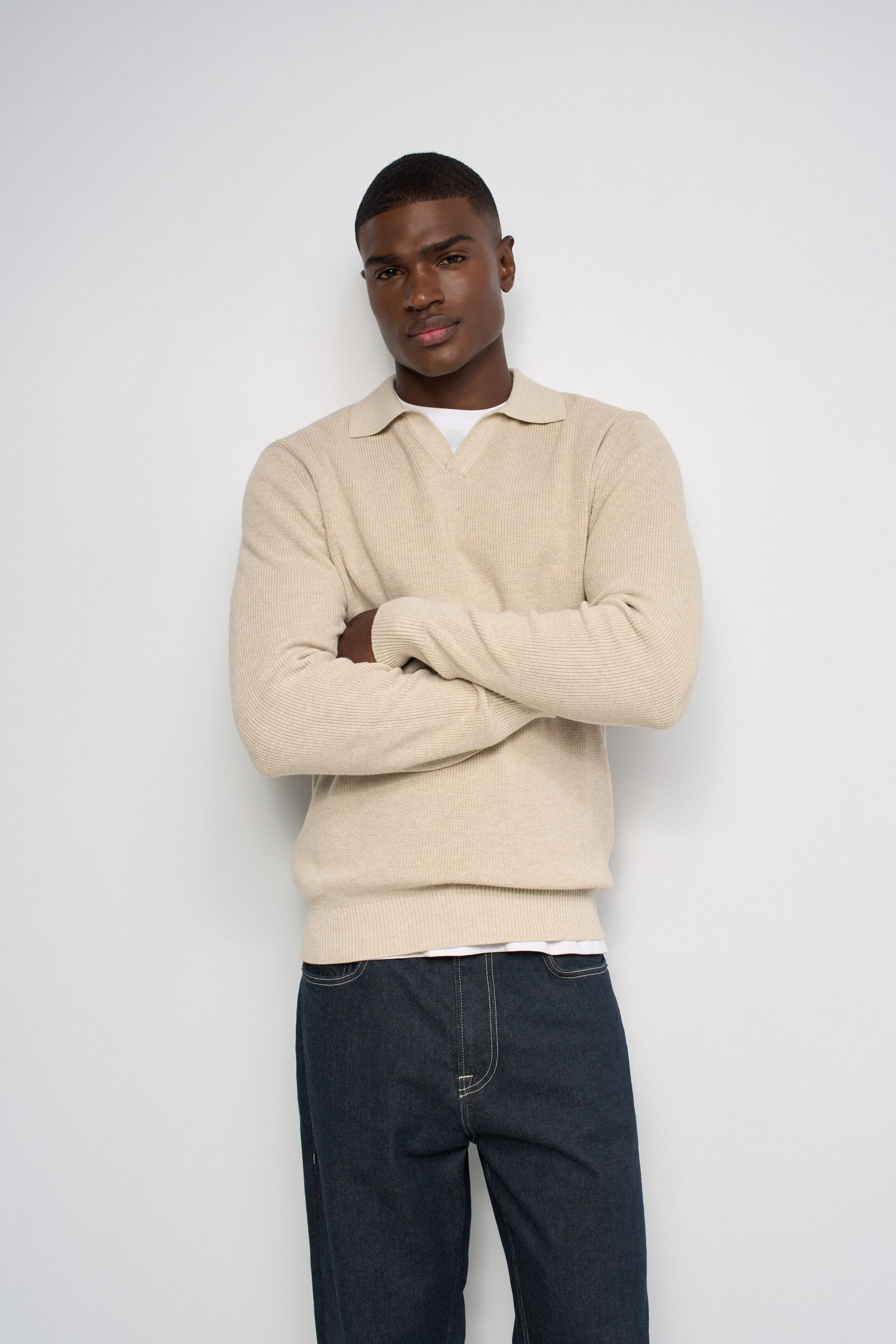 POLO TEXTURÉ À MANCHES LONGUES, SALSA JEANS