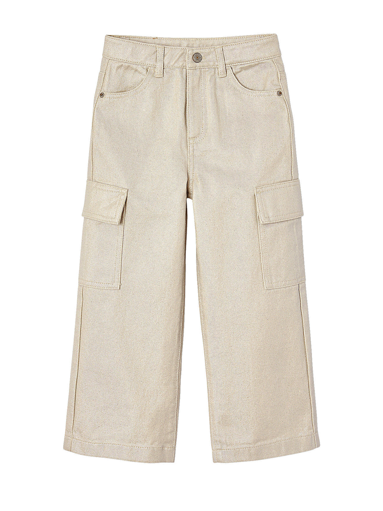 Pantalon cargo large irisé, VERTBAUDET