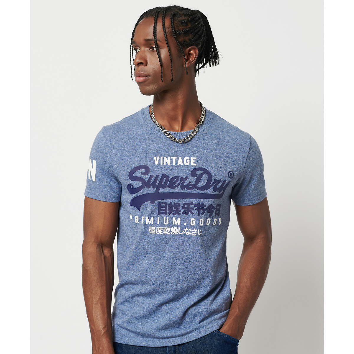 T-shirt de gola redonda, Vintage Logo