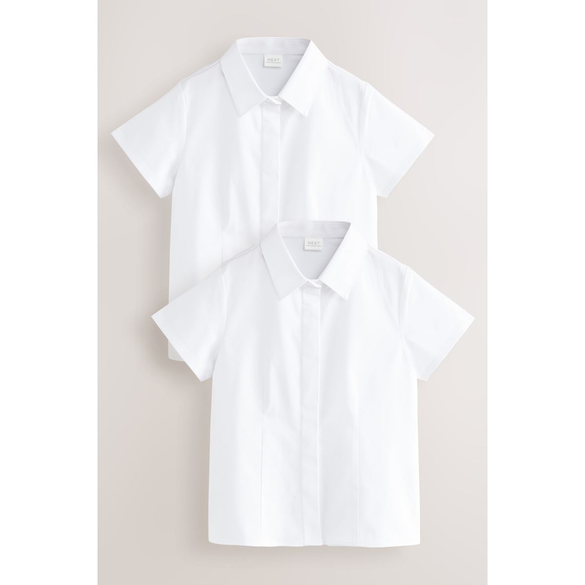 Chemise d'école en coton stretch, lot de 2, NEXT
