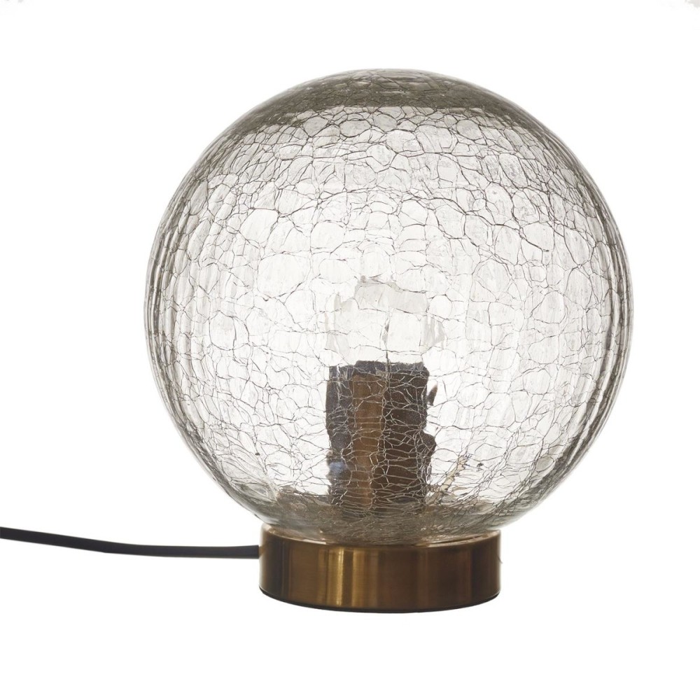 Lampe à poser boule en verre ciselé, DECORATIE