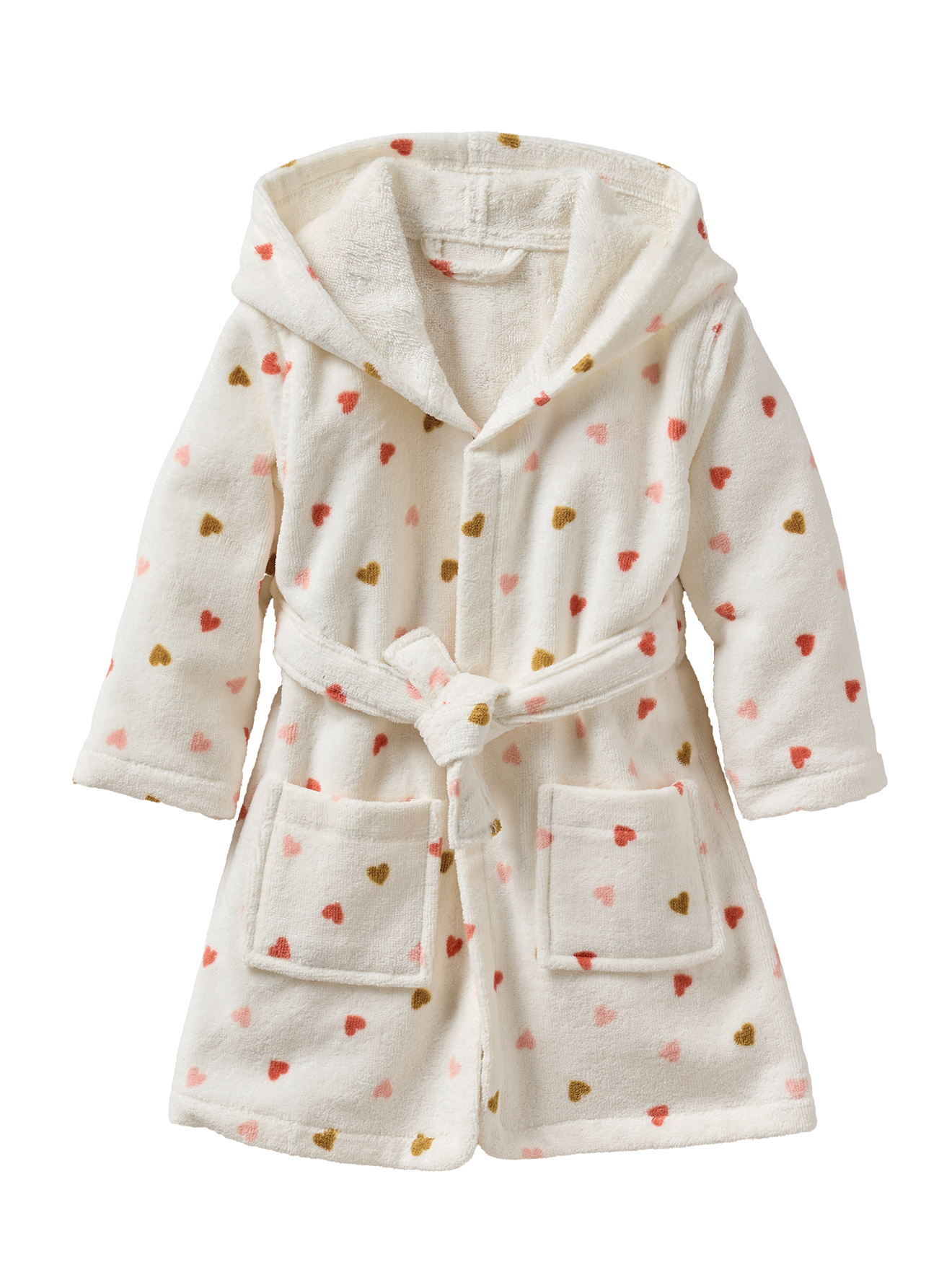 Peignoir COEUR, avec coton recyclé, VERTBAUDET