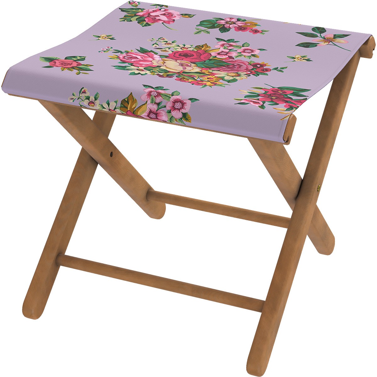 Pliant pêcheur en eucalyptus,motif fleuri, MIA, VENT DE BOHÈME