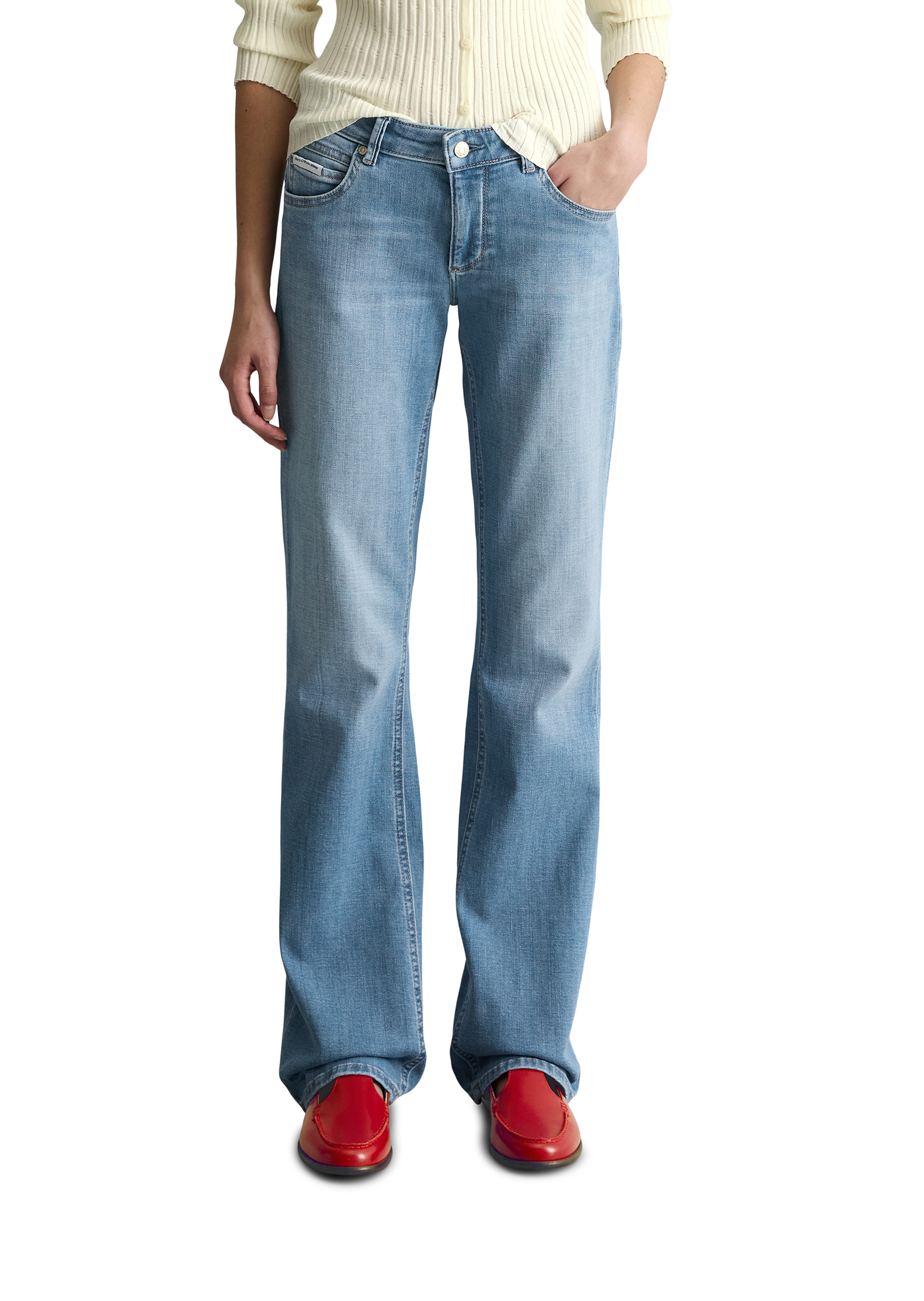 Jeans modèle Nella bootcut en Organic Cotton Stretch, MARC O’POLO DENIM