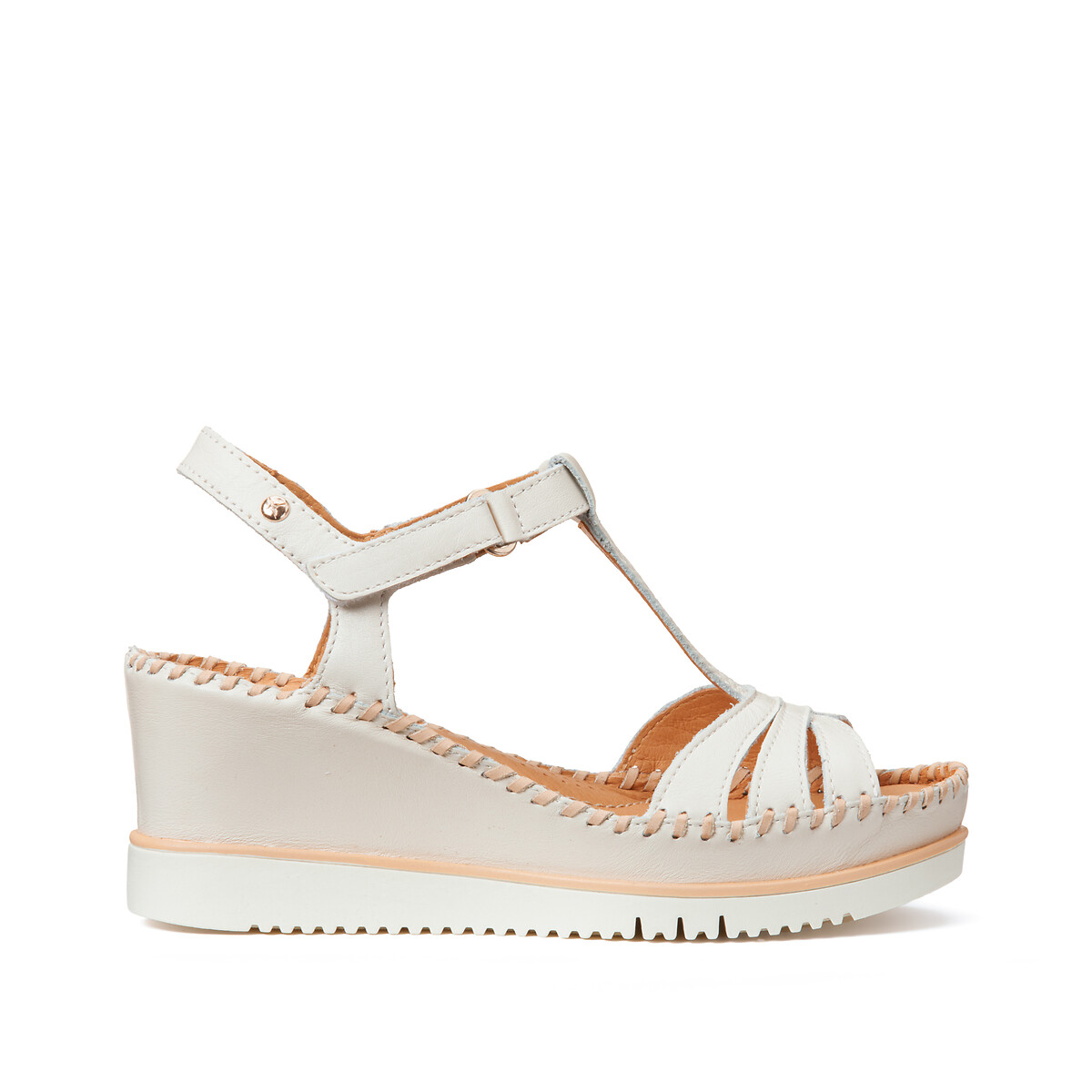 Image of Aguadulce Leather Wedge Sandals