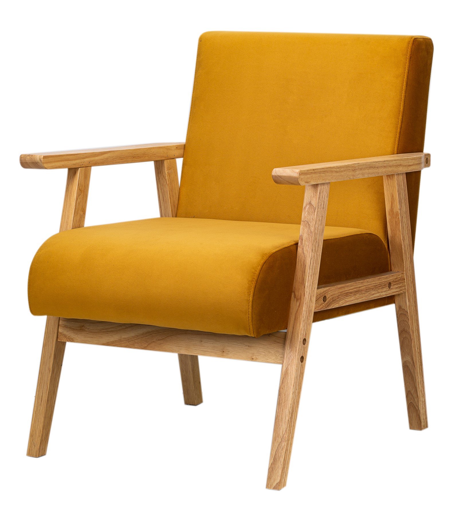 Fauteuil de salon en bois massif, LOUIS, NORDLYS