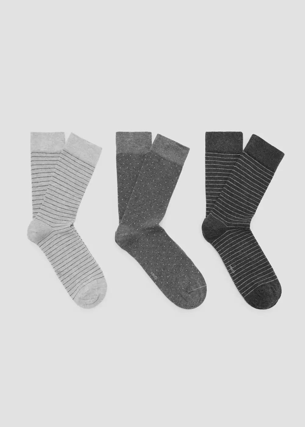 Pack 3 paires de chaussettes combinées, MANGO MAN