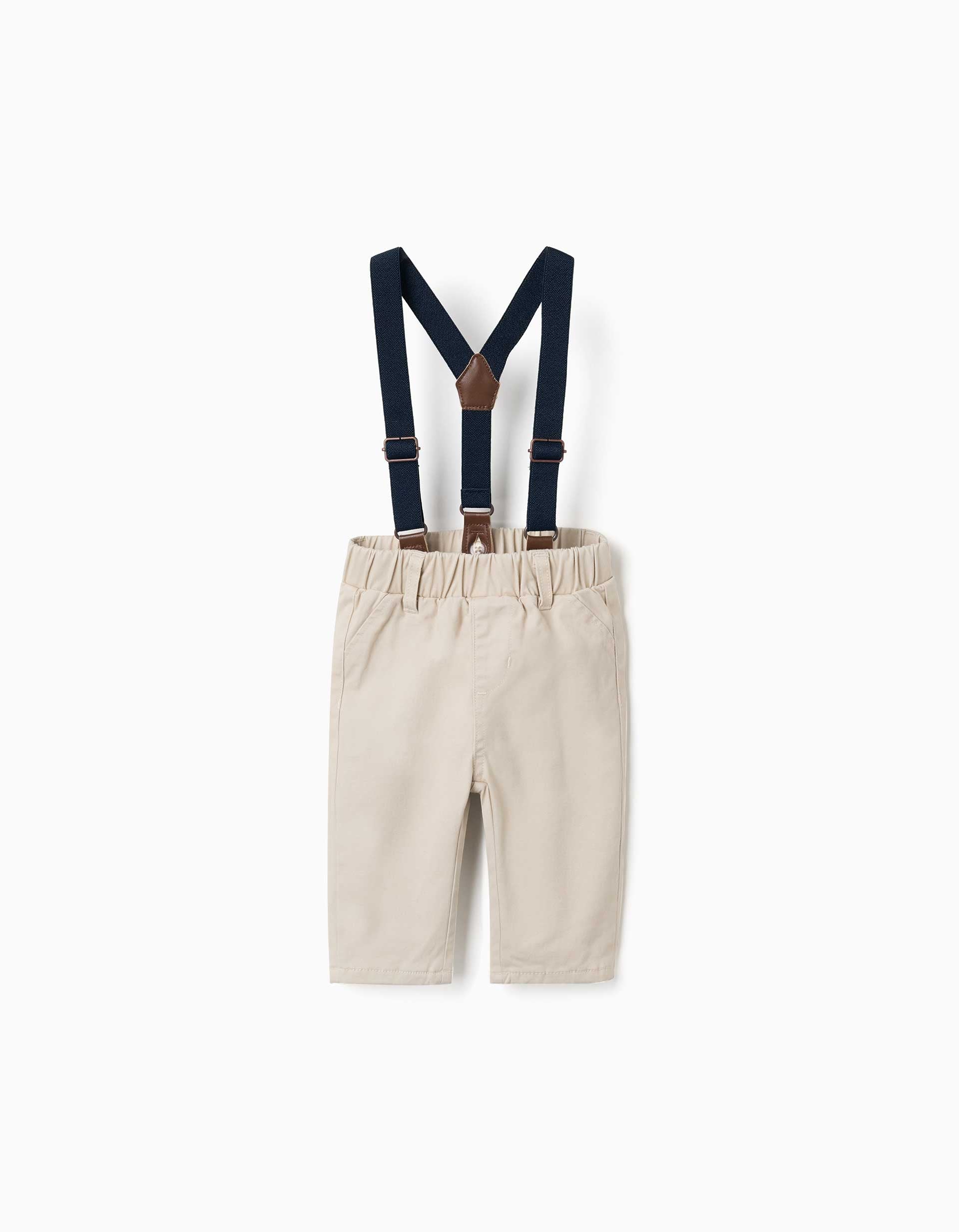 Pantalon en sergé avec bretelles, ZIPPY
