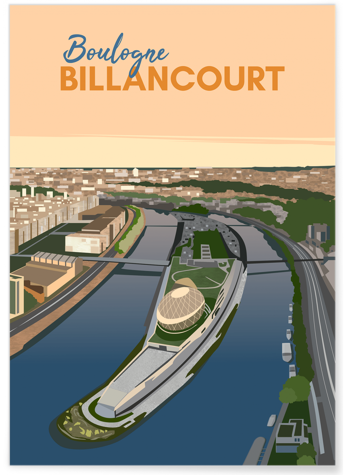 Affiche ville Boulogne-Billancourt, L'AFFICHERIE
