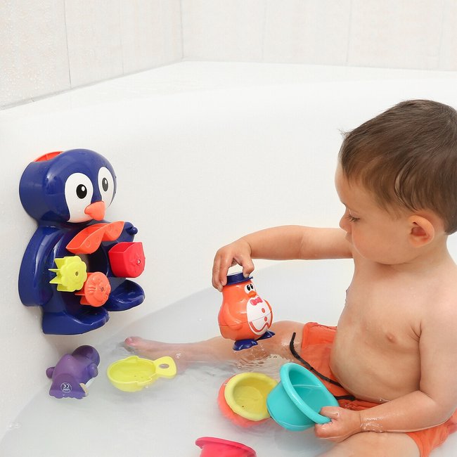 Jouet de bain coffret pingouin multicolore Ludi