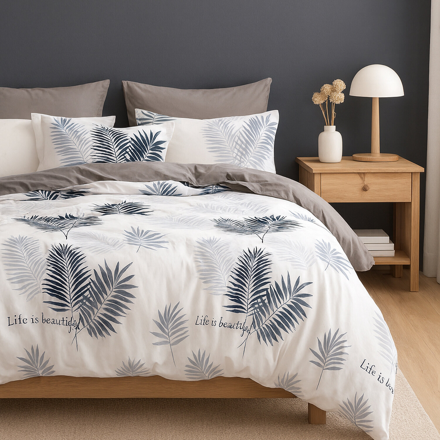 Parure housse de couette polycoton, Lygor, C DESIGN HOME TEXTILE