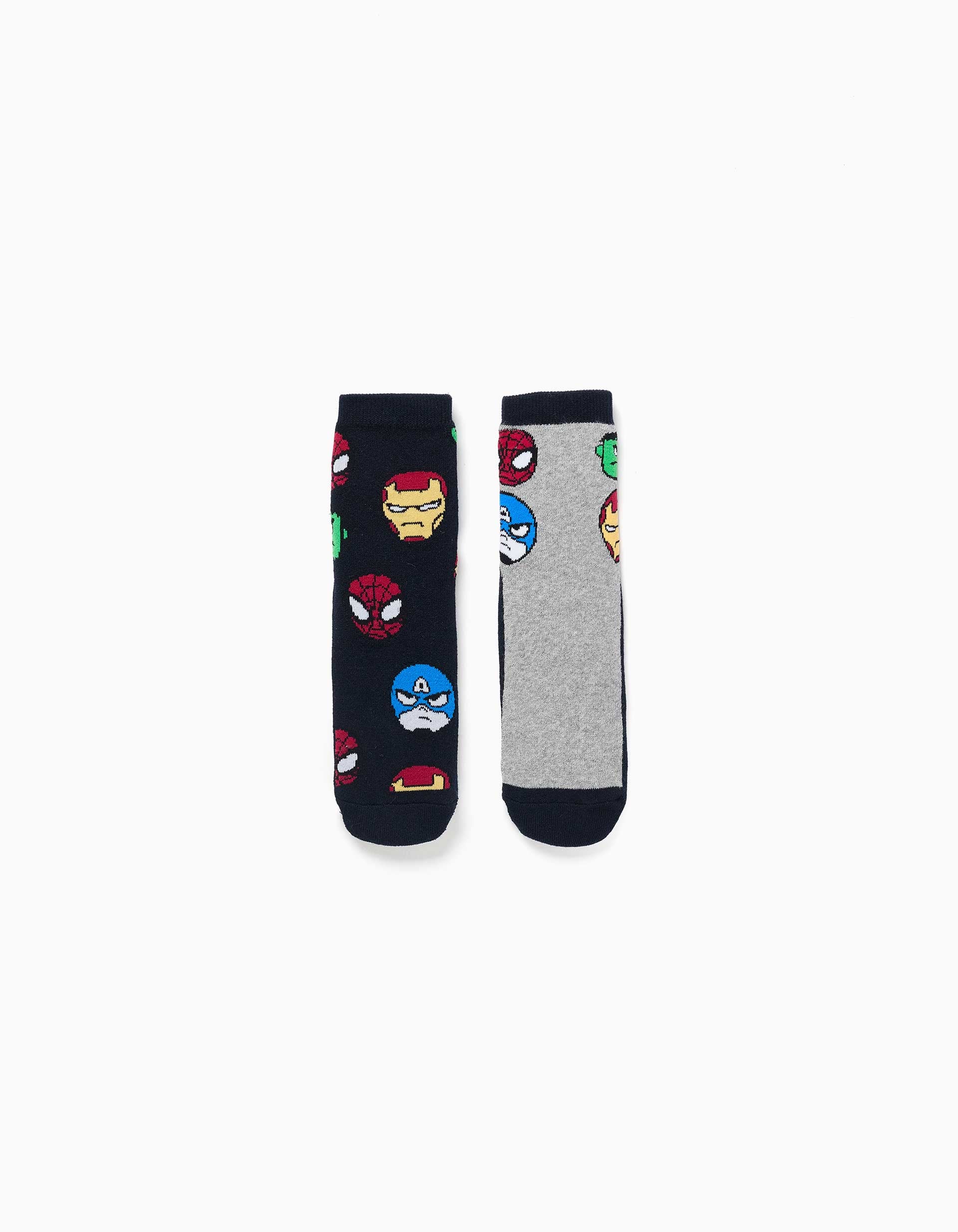 Lot de 2 chaussettes en éponge antidérapantes avec Marvel Heroes, ZIPPY