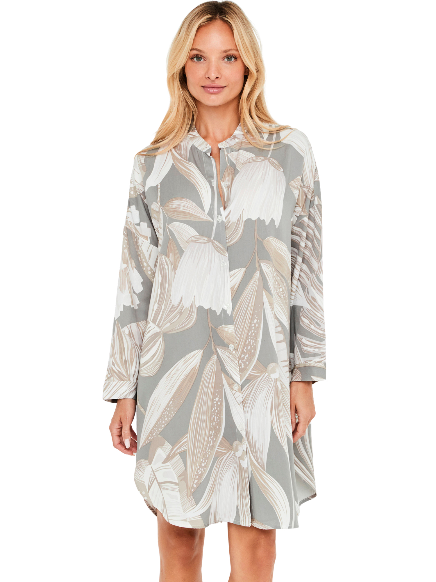 Chemise de nuit manches longues Premium Drape, SELMARK
