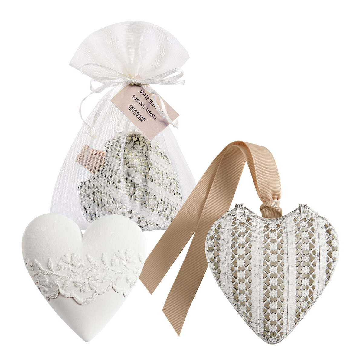Boîte Cœur et décor parfumé - Sublime Jasmin, MATHILDE M