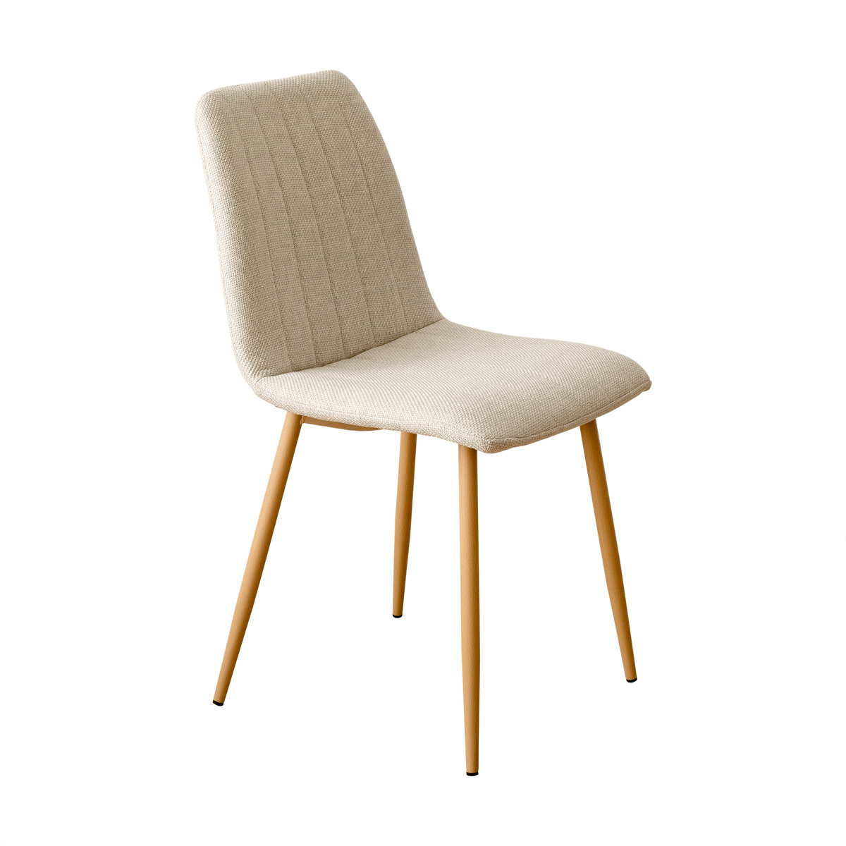 Chaise de salle à manger Rembourrée Beige-WISMAR, KENAY