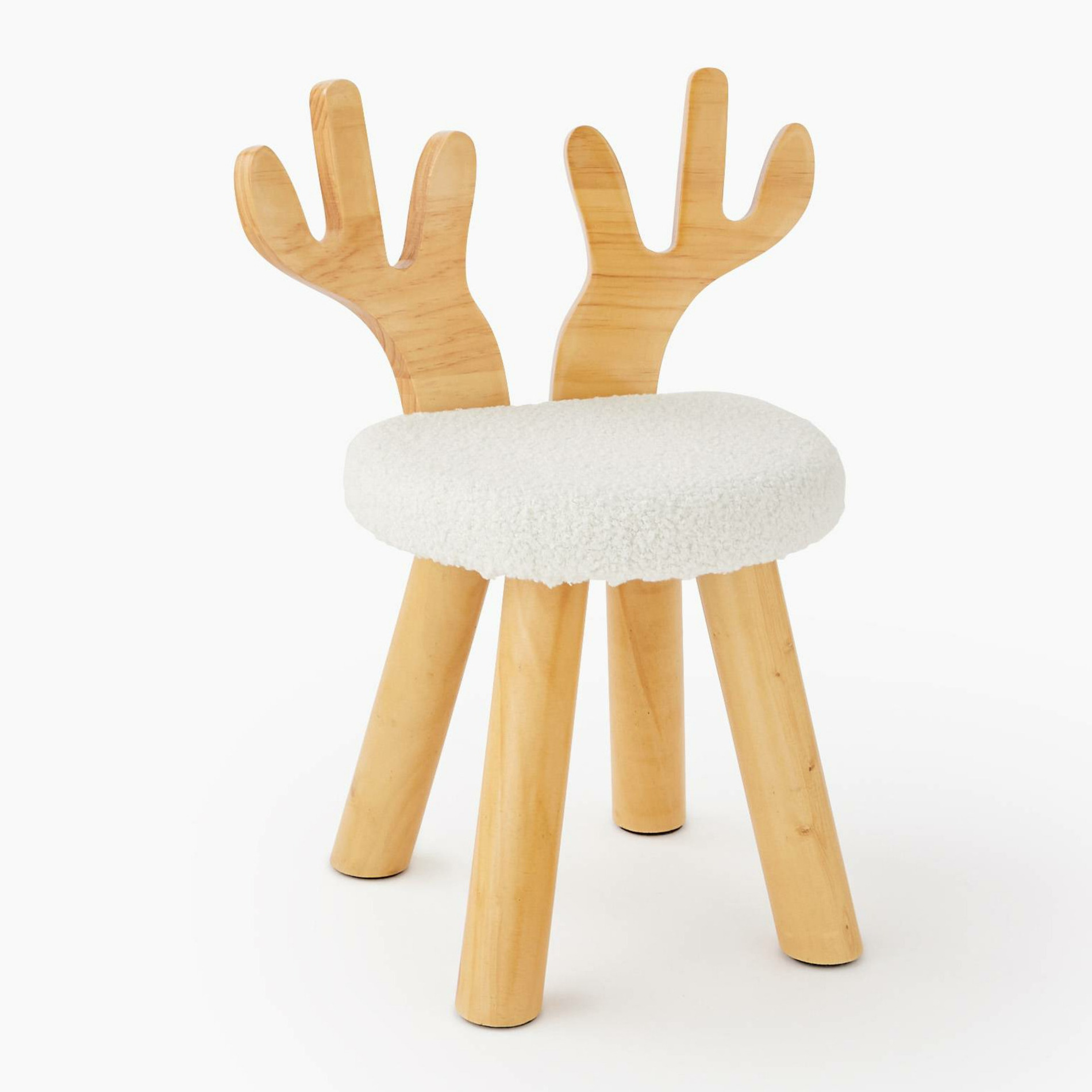 Petite chaise bois de rennes, 28*27*47cm, bois de chêne, MONOPRIX
