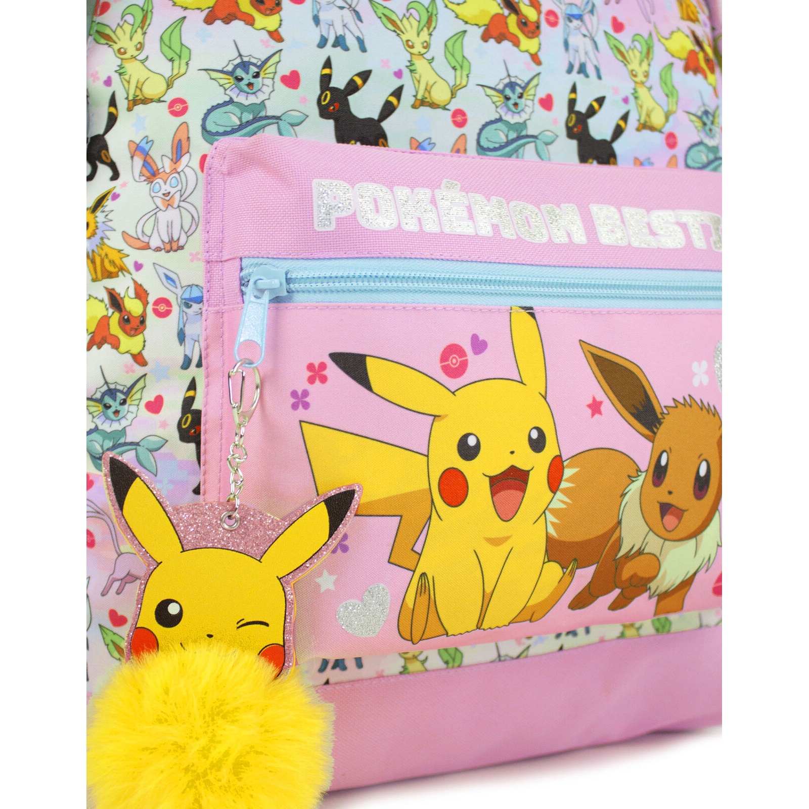 Sac à Dos Pokémon Enfant 37x32x16cm - Design Pokéball Et Pikachu - Licence Officielle