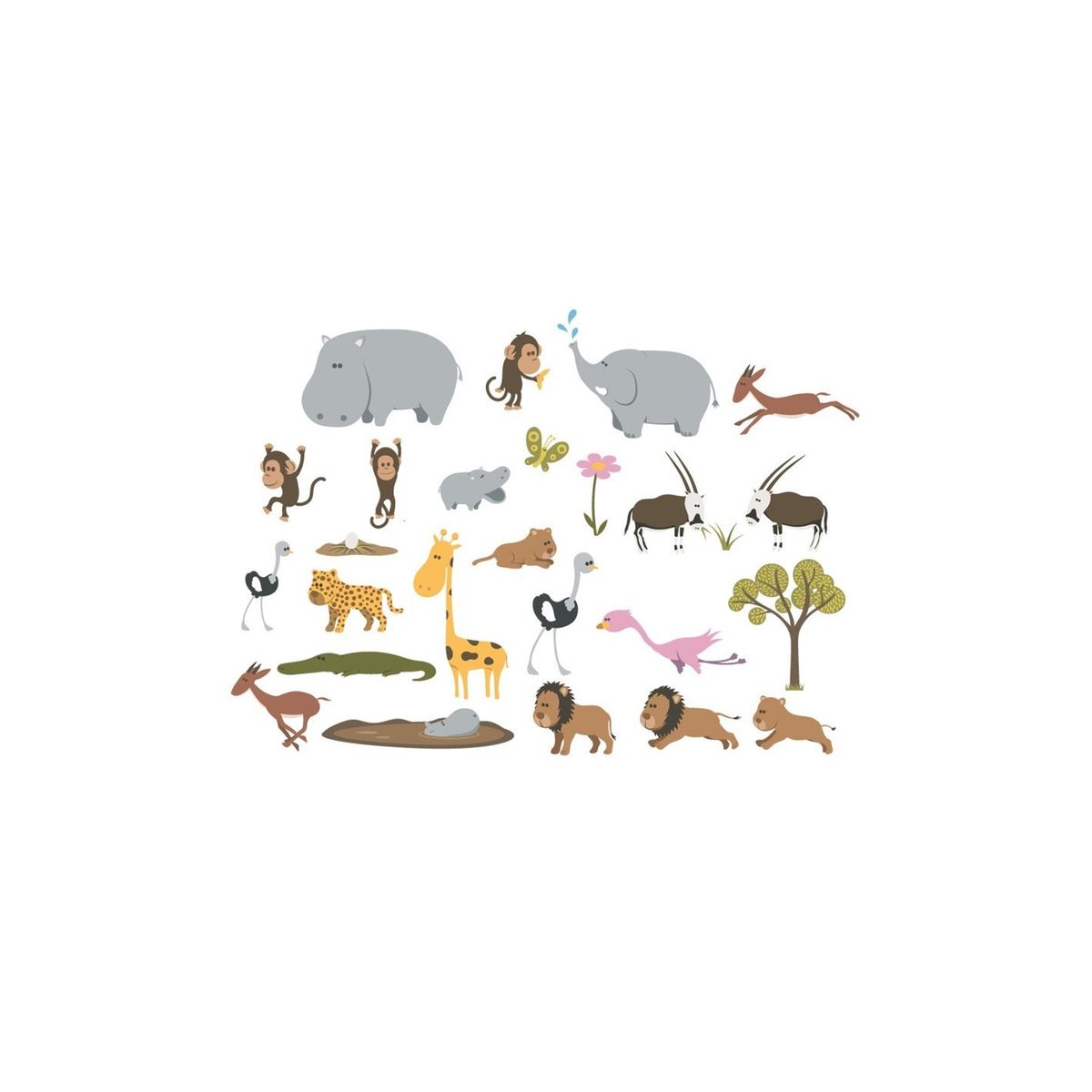 Stickers Savane Chambre Bebe La Redoute