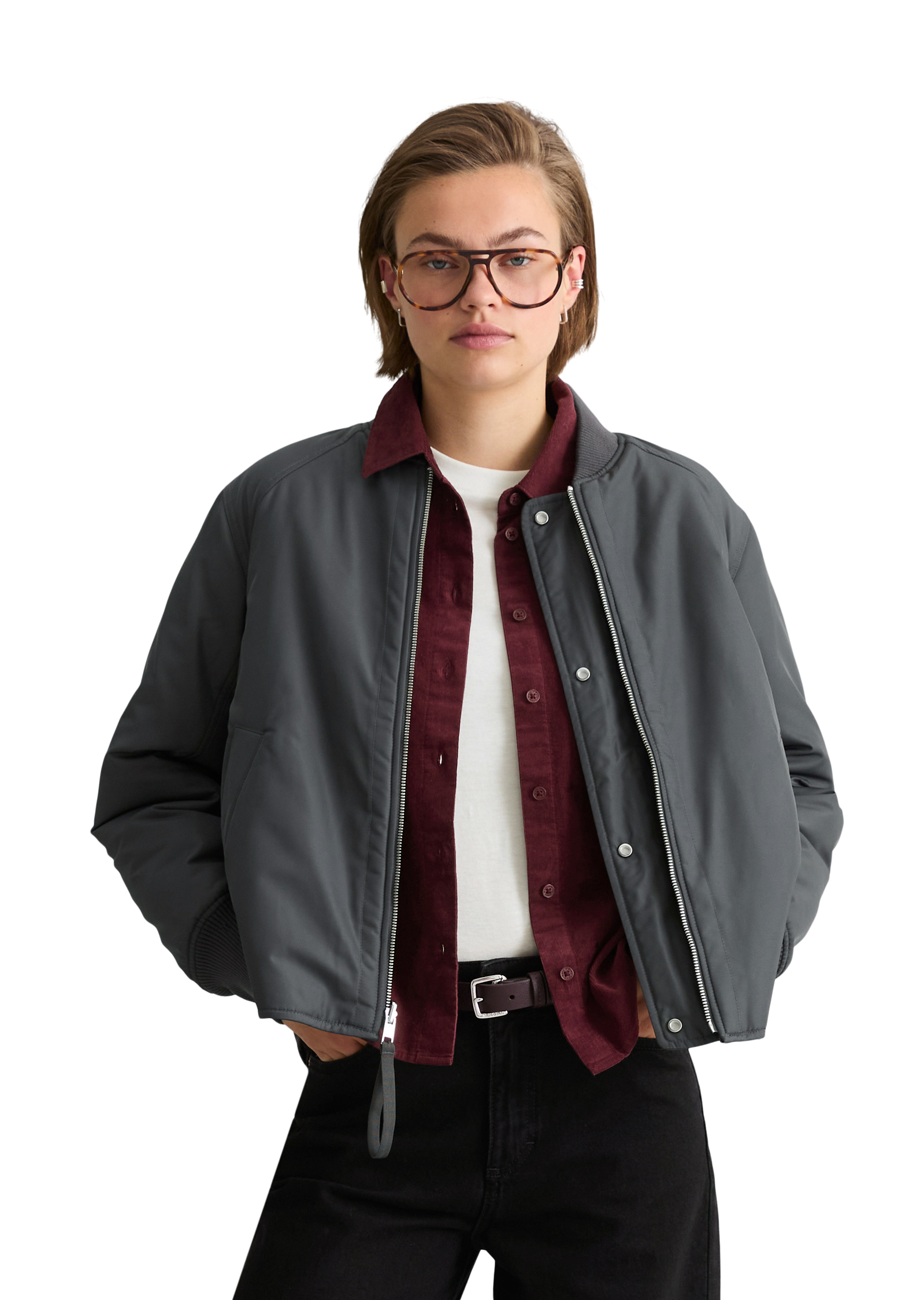 Blouson réversible coupe classique en polyester recyclé, MARC O’POLO DENIM