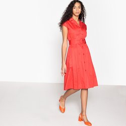 Платье-рубашка в духе 50-х годов с поясом La Redoute Collections - Одежда Платье-рубашка в духе 50-х годов с поясом La Redoute Collections