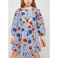 Robe Hot Topic Crâne à Fleurs Ivoire - Taille Small (Juniors) - Style Fit & Flare