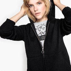 Кардиган с капюшоном на молнии La Redoute Collections - Кардиганы Кардиган с капюшоном на молнии La Redoute Collections