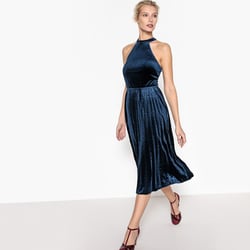 Robe BCBGMAXAZRIA Jolee Plissée Or - Taille XXS (0/2), épaule Dénudée, Ourlet Tulipe, Neuve